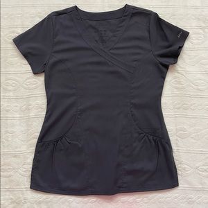 XS Gray Scrub Top